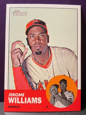 2012 Topps Heritage большое количество ДЖЕРОМ УИЛЬЯМС #H607 Ангелы - Изображение 1 из 2