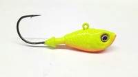 Ch//Or//Gr 10 Painted Rock Jig Head Lure Blackfish Taug Striper Ultra Point Hook