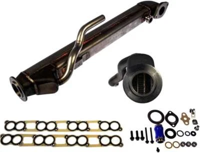 FIT 04-10 FORD 05-08 IC 05-12 INTERNATIONAL 6.0L DIESEL EGR COOLER COM NÚCLEO DE ALETAS - Imagem 1 de 4