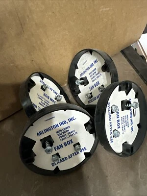 Four Arlington Industries FB407 / FB407 Fan Fixture Boxs -- LOT OF 4
