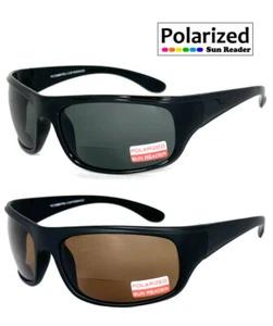GAFAS DE SOL POLARIZADAS PARA HOMBRE MUJER BIFOCALES LECTURA GAFAS DE SOL ENVOLVENTES UV400 - Imagen 1 de 13