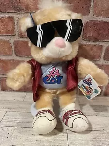1988 Applause LA CAT In Glasses Plush With Hang Tags RARE Vintage Cat - Picture 1 of 7