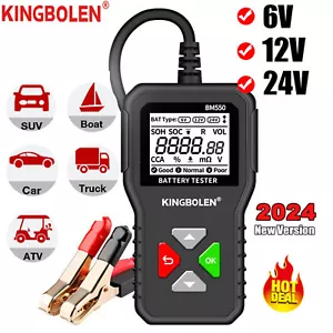 Car Battery Tester 6V 12V Battery Load Tester BM550 100-2000 CCA Battery Tester - Picture 1 of 16