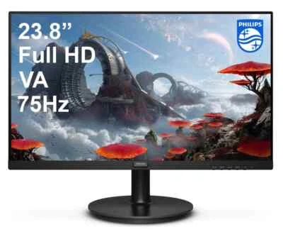 Monitor Philips V-Line 241V8L/00 23.8" Full HD VA 75Hz 4ms (U) DEFECT USED - Bild 1 von 4