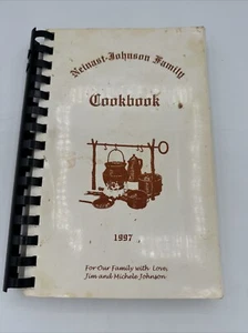 Rare 1997 VTG Neinast - Johnson Family Community Cook Book Spiral Bound - Picture 1 of 11