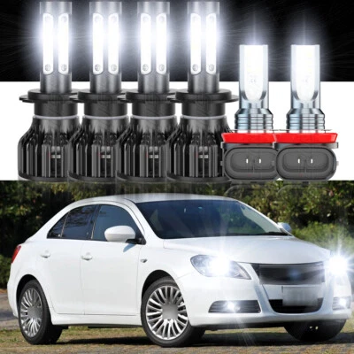 Lâmpadas de neblina para faróis de LED branco H7 H7 H11 6X 6000K para Suzuki Kizashi 10-13 - Imagem 1 de 4