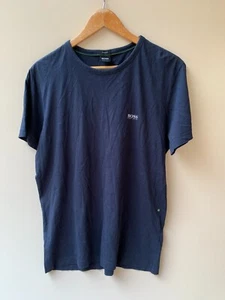 Camisa Hugo Boss Para Hombre Talla L Azul Marino Camiseta Cuello Redondo Manga Corta Adulto Calce Regular - Imagen 1 de 10