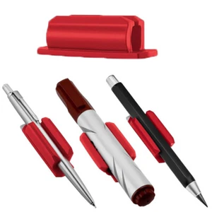 5PC Pencil Holder Silicone Stationery Display Stand Adhesive Portable Pen Holder - Picture 1 of 18
