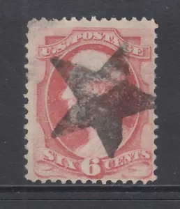US Sc 148 used 1870 Lincoln, 5 Point Star Fancy Cancel - Picture 1 of 1