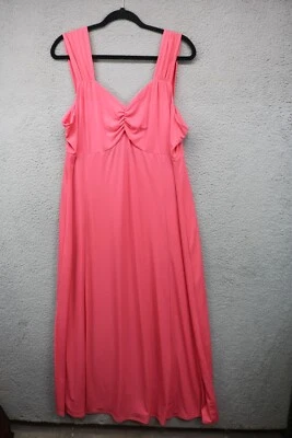 Vestido Susan Graver Maxi Coral Sem Mangas-Tamanho XL-Stretchy-Flowy-Romântico - Imagem 1 de 4