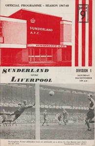 Sunderland V Liverpool 18-11-1967 Division One 1966-67 - Picture 1 of 1