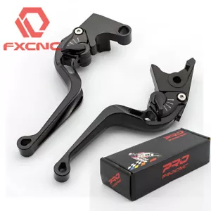 Black 3D Short Camber Brake Clutch Lever For F650GS 2000-2007 G650GS 2008-2016 - Foto 1 di 12