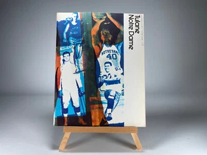 Programa de baloncesto Notre Dame Notre Dame vs Tulane 1971 Fighting Irish - Imagen 1 de 11