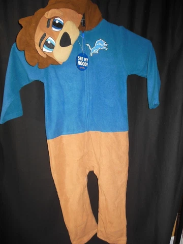 Detroit Lions Children's 'See My Hood' Pajama Size 4T Cover