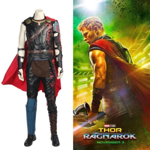Thor: Ragnarok Thor Thor Odinson Cosplay Costume Cape Full Set Halloween Cloak - Picture 1 of 36