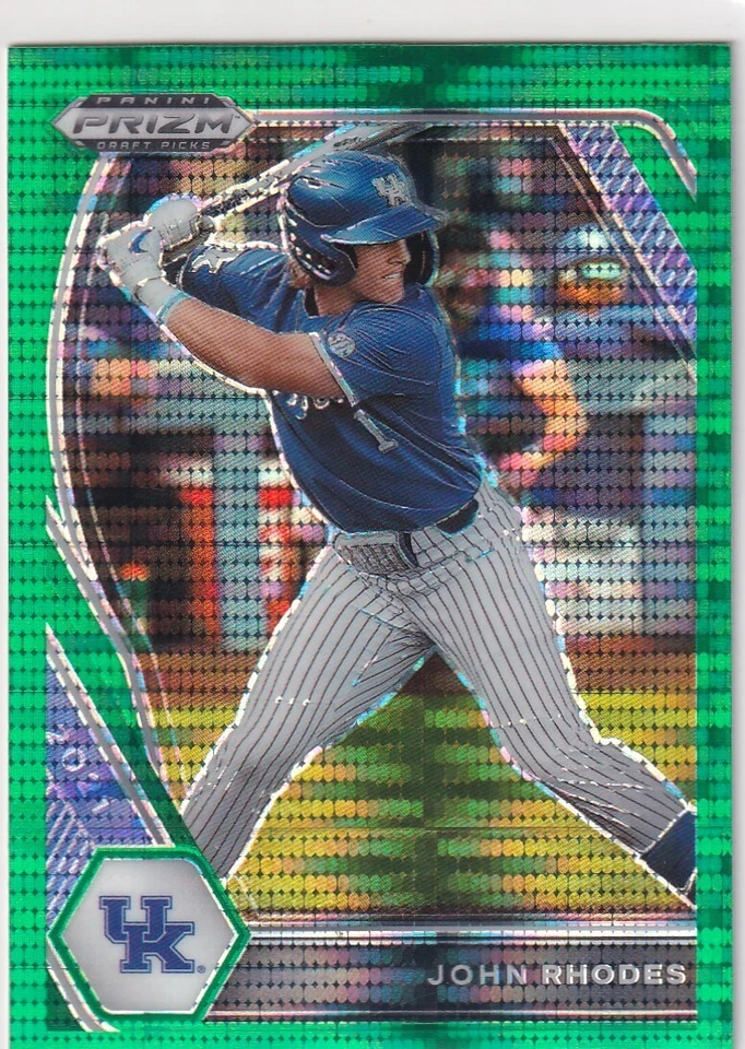 2021 PRIZMS GREEN PULSAR RC JOHN RHODES ROOKIE DRAFT PRIZM PARALLELS GE-3594 - Image 1 of 1