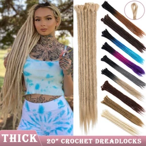 Dreadlocks Hair Extensions Braided BLONDE Clip In Viking Festival Dreads Braids - Picture 1 of 38