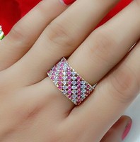 Details about Ring Cocktail India Heart Love Red Stone Cut Charm Jewelry American Diamond Lady Details about Ring Cocktail India Heart Love Red Stone Cut Charm Jewelry American Diamond Lady