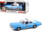1975 Plymouth Fury bleu clair avec haut blanc service de police de la ville de New York New York H