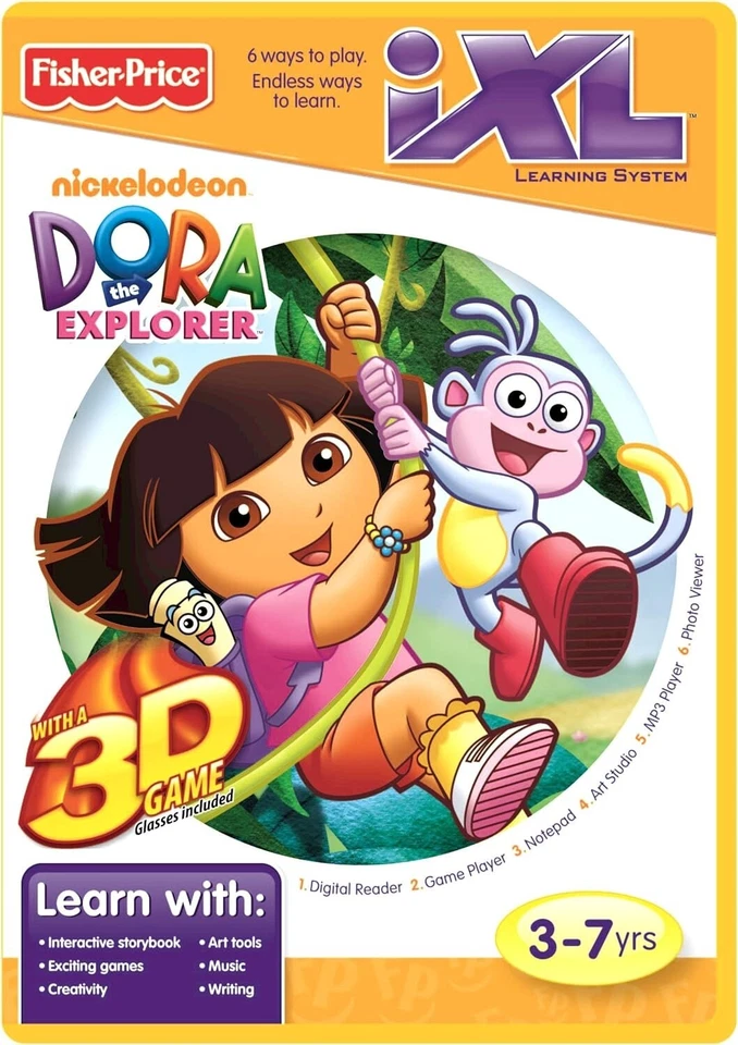 Fisher Price IXL Learning System Dora The Explorer (DVD) & Artwork only NO CASE - Image 1 of 1