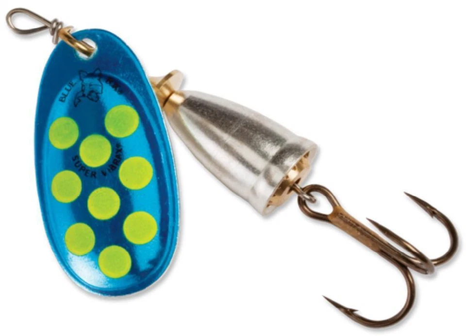 Señuelo de pesca giratorio UV Blue Fox Super Vibrax 3/8 onzas tamaño 4 elección de colores Foto 1 de 1
