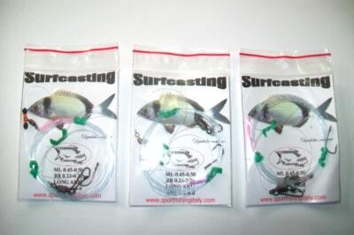 SURFCASTING 3TERMINALI INVISIBILI 1AMO PESCA IN MARE MORMORE SARAGHI - Immagine 1 di 2