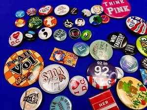 Vintage Various Button Pins - Advertising Promo Pinbacks Grab Bag Resale Gifts! - Picture 1 of 18