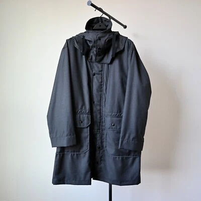 Engineered Garments "Duster Coat" worsted wool gray, made in USA, oversized "S" - Image 1 of 4