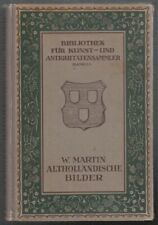 MARTIN, Alt-Holländische Bilder.... 1921