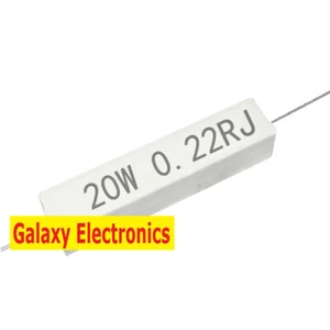 Resistencia de cemento de 20 W 0,22 ohmios 0,22 RJ nueva resistencia a la llama 5 piezas - Imagen 1 de 1