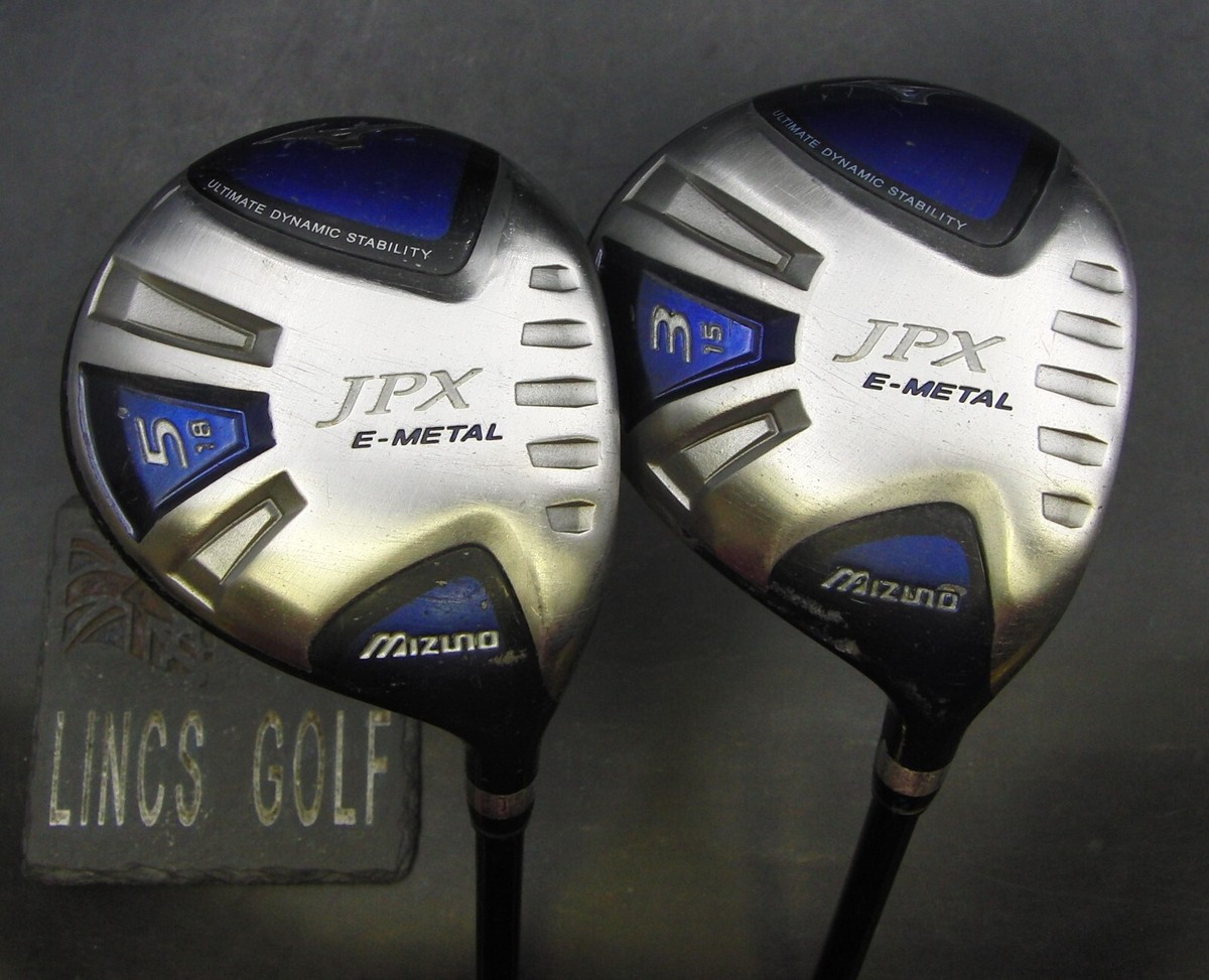 Set of 2 Fitway Shallow Design 15° 3 + 18° 5 Woods Regular Graphite Shafts + H/C Set of 2 Fitway Shallow Design 15° 3 + 18° 5 Woods Regular Graphite Shafts + H/C