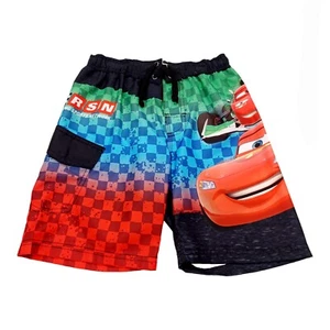 Disney Pixar Cars Swim Shorts Trunks-5 Boys Multicolor Lightening McQueen - Picture 1 of 4