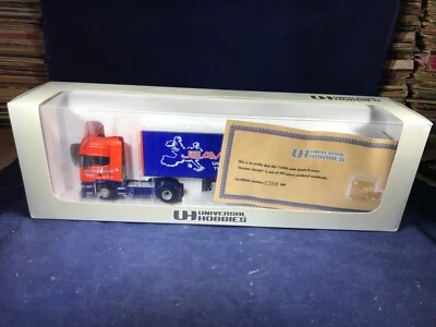 O-1 UNIVERSAL HOBBIES 1;50 比例压铸半卡车 - JEAVONS EURIOTIR  — 第 1/4 张图片