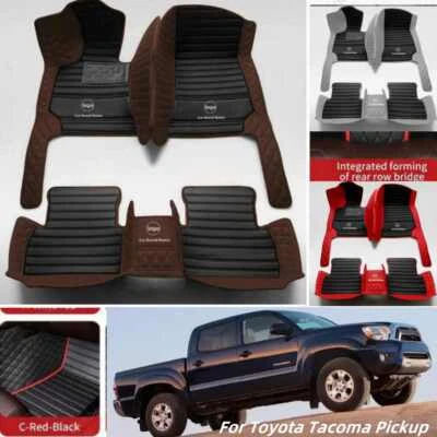 For Fit Toyota Tacoma Pickup Car Floor Mat Carpets Waterproof Custom Luxury Mats Foto 1 de 4
