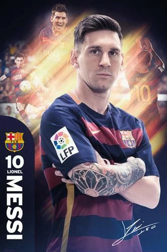 PÓSTER Lionel Messi THE ONE FC Barcelona Signature Series Fútbol 24x36 Foto 1 de 1