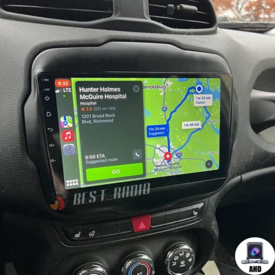 32GB For 2015-2020 Jeep Renegade Apple Carplay Android 13 Car Stereo Radio GPS Foto 1 de 4