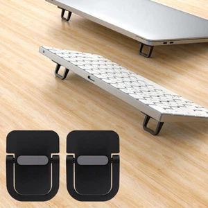 1 Pair Laptop Stand Radiator Mini Portable Legs Aluminum Base Support Tools - Afbeelding 1 van 13