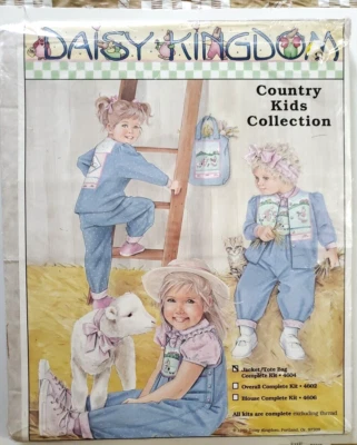 Daisy Kingdom Jacket and Tote Bag Pattern Fabric Kit Collection 2T-3T-4T #4604 - Image 1 of 4