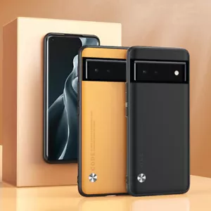 For Google Pixel 9 8 6 Pro Shockproof Plain Leather Slim Hybrid Phone Case Cover - Picture 1 of 20