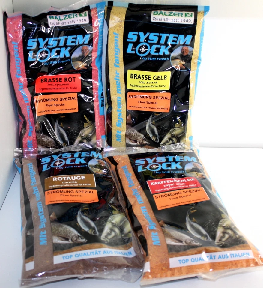 Balzer Willi Frosch System Lock Fluß Karpfen Schleie Rotauge Brasse Rot Gelb 1kg - Bild 1 von 1