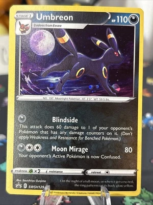 Umbreon SWSH129 SWSH: Sword & Shield Promo Cards Holo Evolving Skies Pack Promo - Image 1 of 4