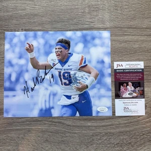 Hank Bachmeier Autographed Boise State Broncos 8x10 Photo Signed Auto JSA - Picture 1 of 3