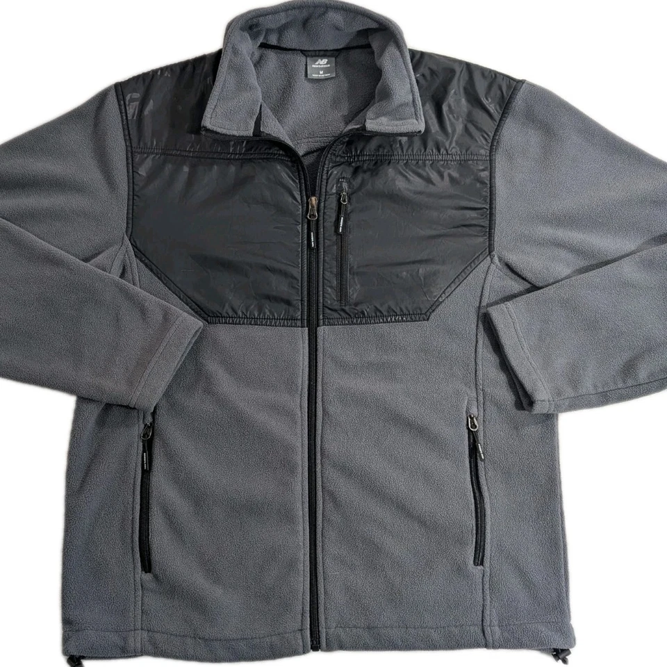 New Balance Mens Medium Full Zip Fleece Jacket RN 130893 - Image 1 of 4