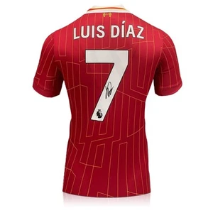 Luis Díaz signiertes Liverpool 2024-25 Fußballtrikot - Bild 1 von 4