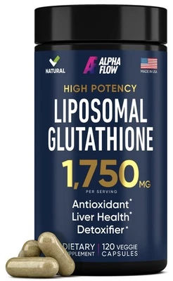 Suplemento de glutatión liposomal 1000MG + 750MG - Glutatión liposomal con V... Foto 1 de 4