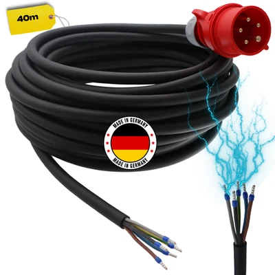 CEE Maschinen-Anschlussleitung Anschlusskabel 16A 5G1,5 / 5G2,5 H07RN-F 2,5-50m - Bild 1 von 4