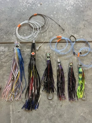 Rigged Black BART Trolling Lures - Image 1 of 4