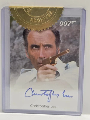 James Bond Archives 2017 Final Ed. Autograph Auto Christopher Lee as Scaramanga - Image 1 of 4