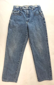 Vintage 90s Guess Jeans Georges Marciano Green Triangle Made in USA Size 33 (32) - Picture 1 of 13