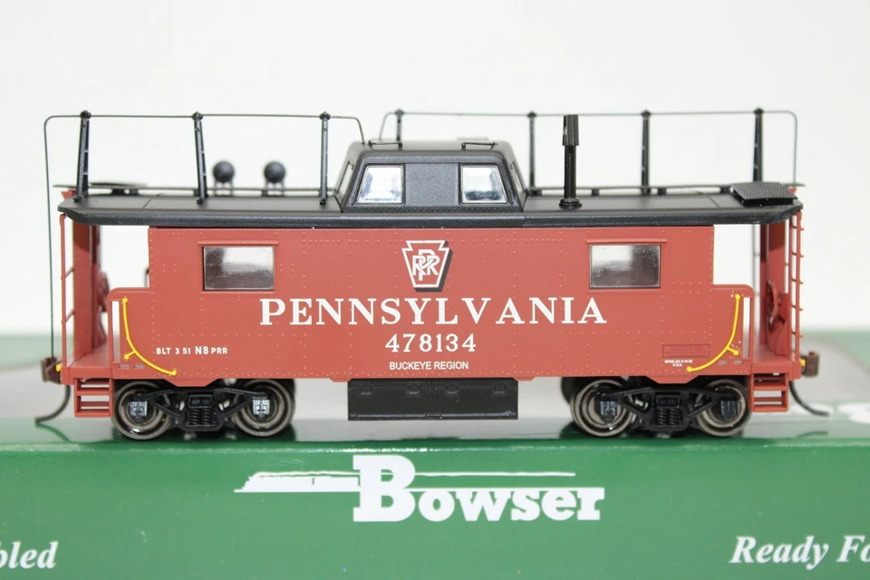 Bowser HO PRR Pennsylvania Shadow Keystone Buckeye Region N8 Caboose Car #478134 - Image 1 of 4